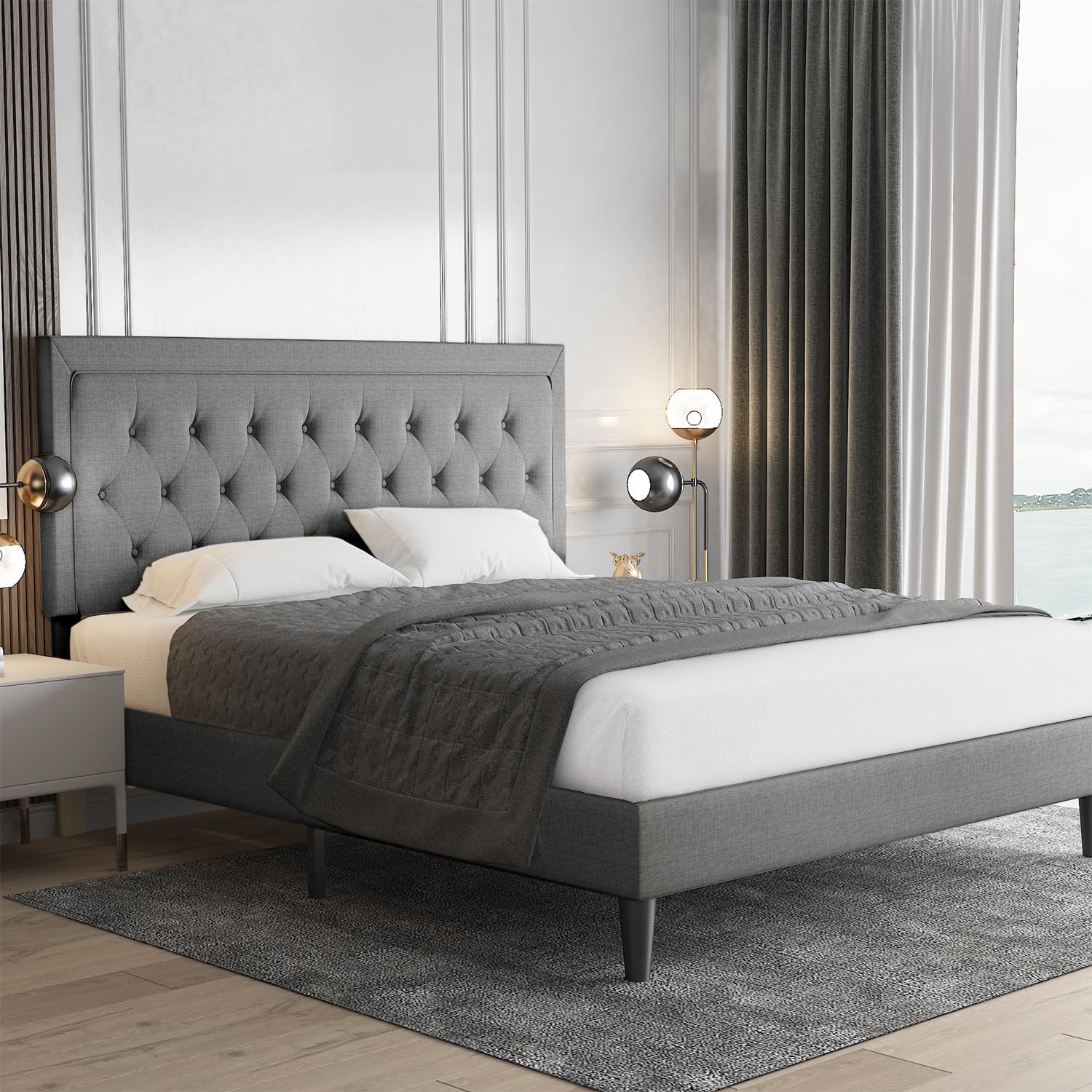 Upholstered Platform Bed