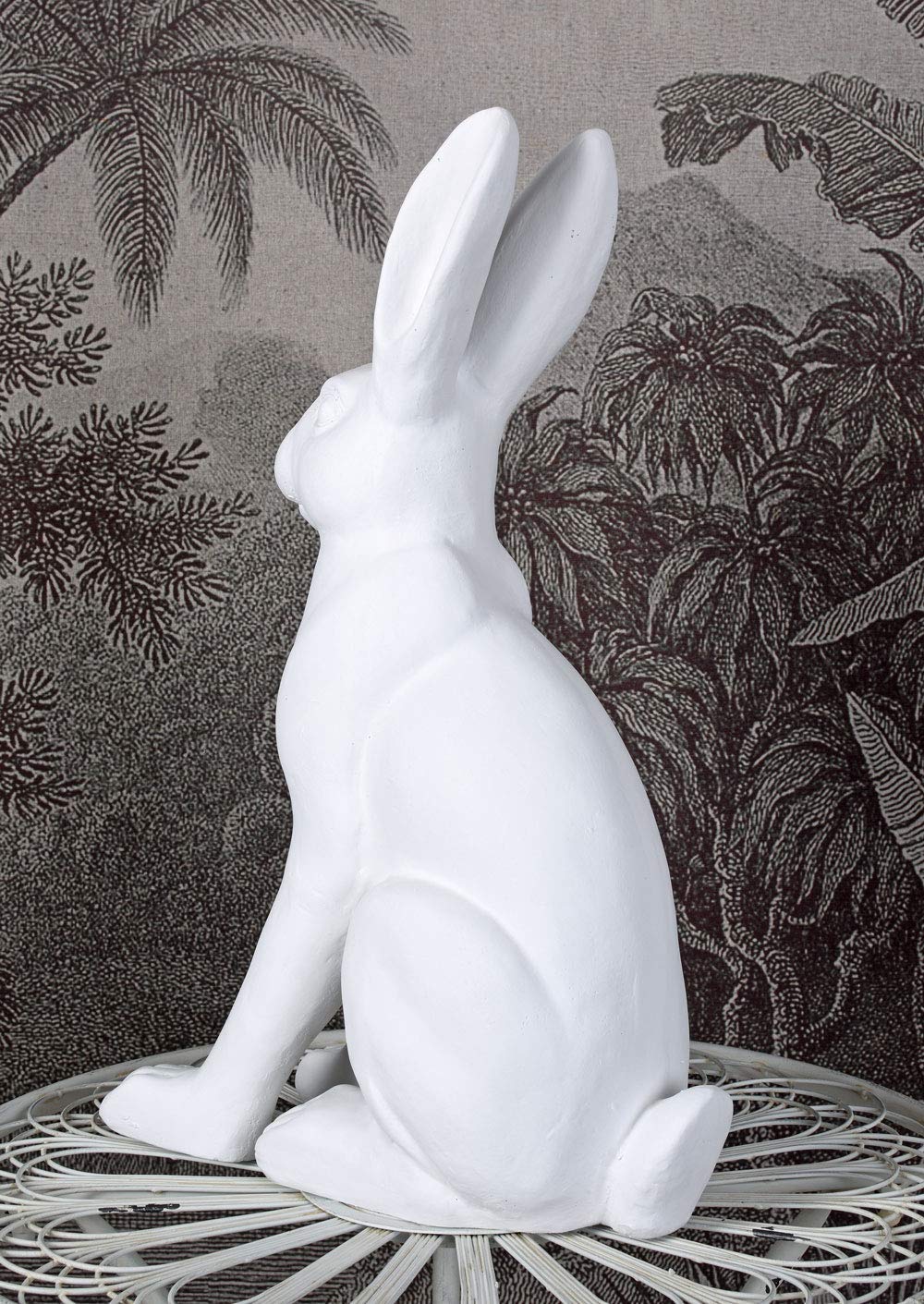 Figurka zająca biała zajączek wielkanocny zając wielkanocny figurka ogrodowa rzeźba ogrodowa 60 cm yac047 Palazzo ekskluzywna