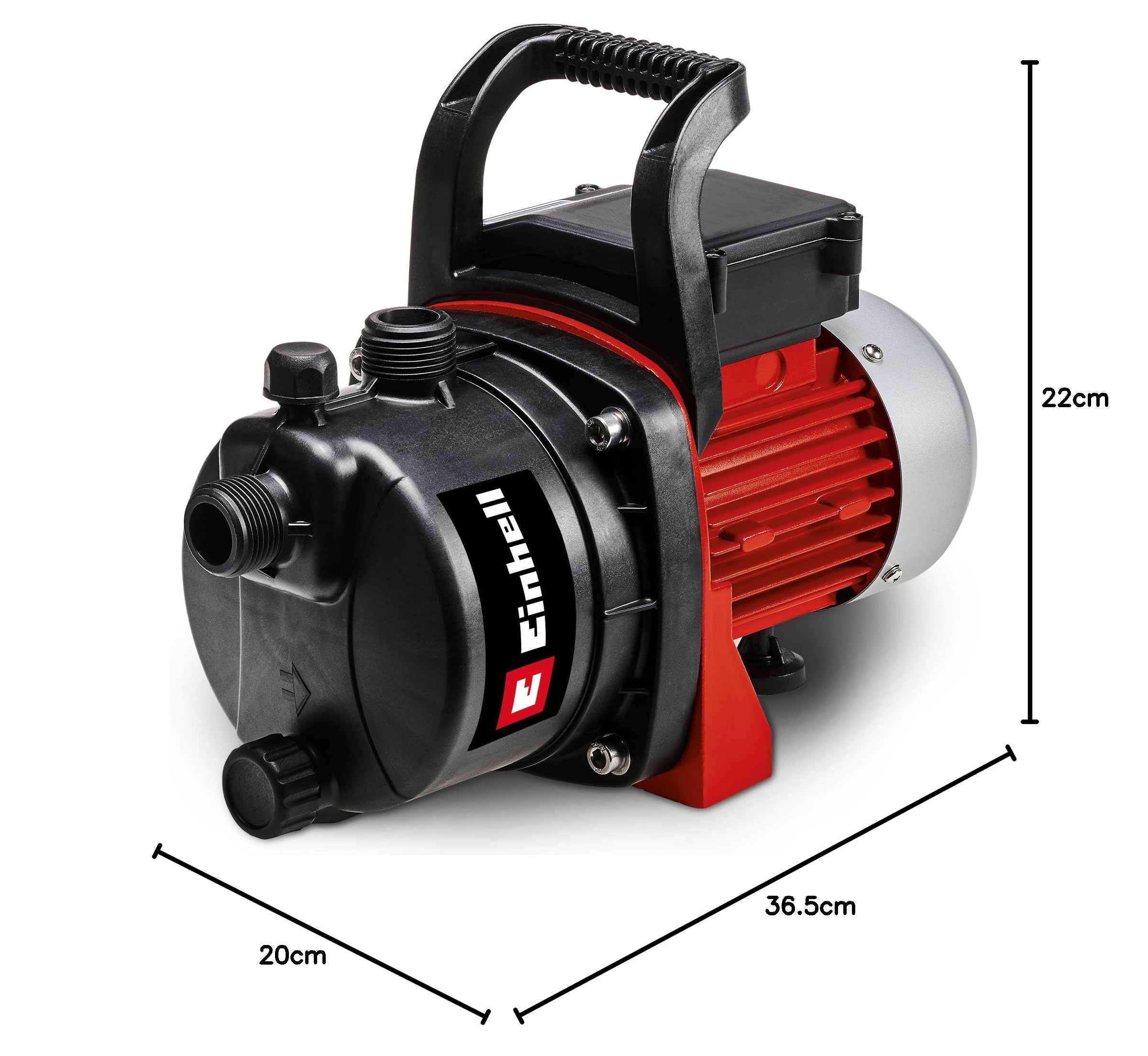 Einhell Gc-Gp 6538 Pompa Ogrodowa, Czarny/Czerwony/Srebrny., 3800 l/h