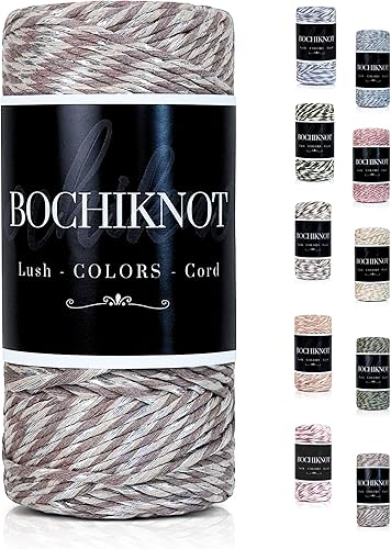 BOCHIKNOT Cordón metálico de macramé, 0.118 in x 165 yardas, hilado con hilo dorado y plateado, ideal para manualidades de macramé, brillo de suero