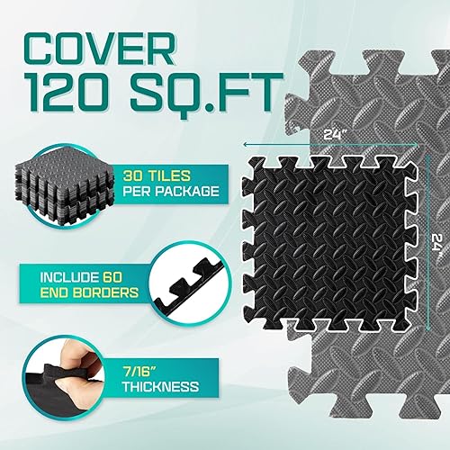 Miniatura 3 de Yes4All Eva Foam Interlocking Floor Mats