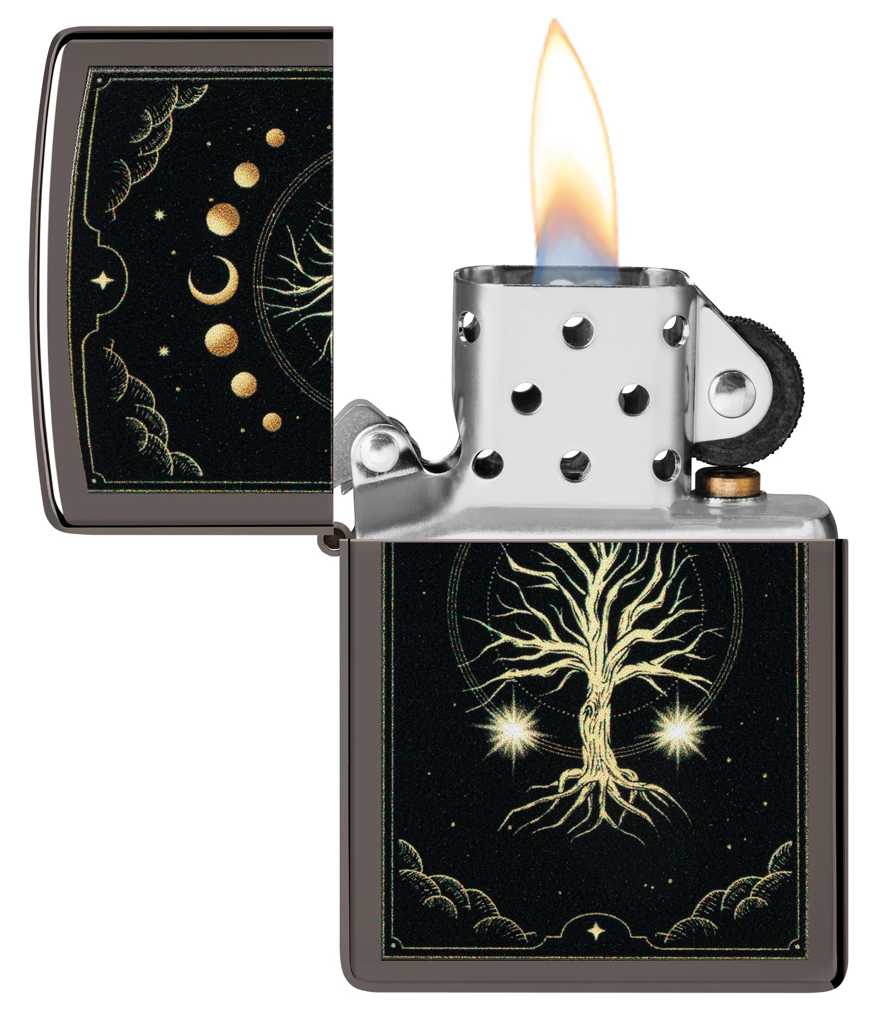 Zippo Mystic Nature Design Black Ice Pocket Lighter product thumbnail 5