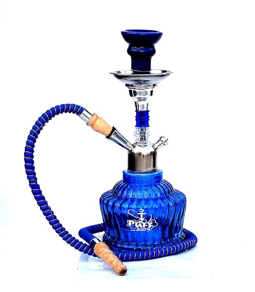 Buy Puff King Hookah Pot Set MATT QT for Flavour Hukka (13 Inches) Blue