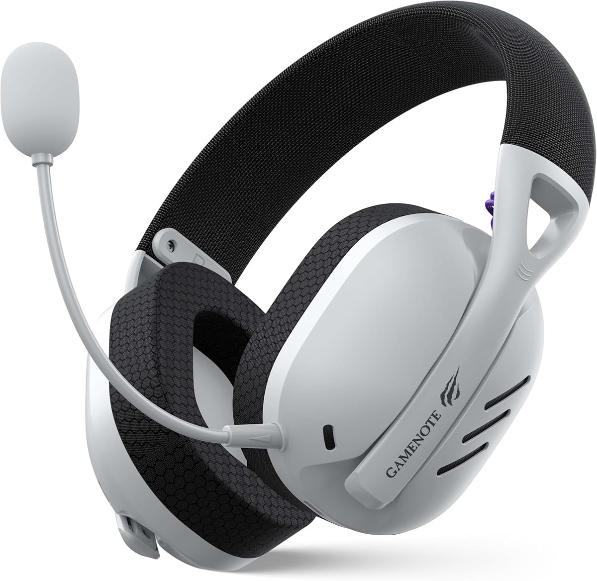 Havit Fone de Ouvido Headset Gamer Fuxi-H3 White Black, Com Fio e Sem Fio, Wireless 2,4GHz, Bluetooth, Cabo USB-C, Cabo 3,5mm. Surround, Baixa Latência, Quad-Mode