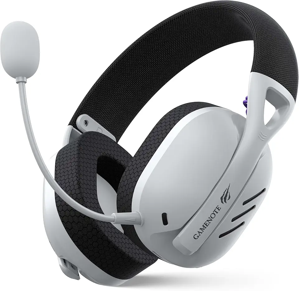 Havit Fone de Ouvido Headset Gamer Fuxi-H3 White Black, Com Fio e Sem Fio, Wireless 2,4GHz, Bluetooth, Cabo USB-C, Cabo 3,5mm. Surround, Baixa Latência, Quad-Mode