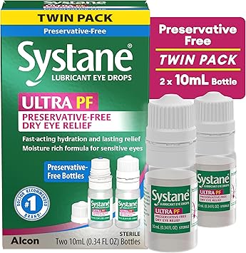 Systane Ultra Multi-Dose Preservative-Free Eye Drops Twin Pack (2x10ml)