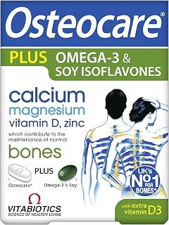 Vitabiotics Osteocare Plus Soy-Omega-3 Dual Pack 84 Tablets/Capsules