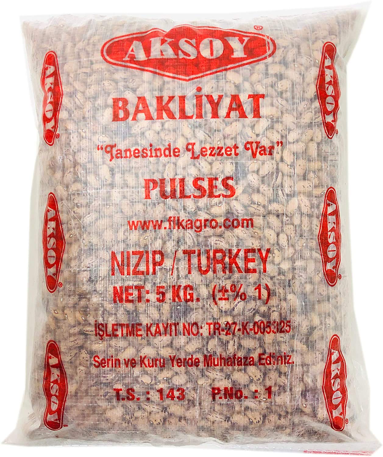 AKSOY Wholefoods Dried Pinto Beans 5KG | Rich in Protein & Fiber | Perfect for Soups, Stews, Burritos & Mexican Recipes | Premium Quality, Vegan & Natural