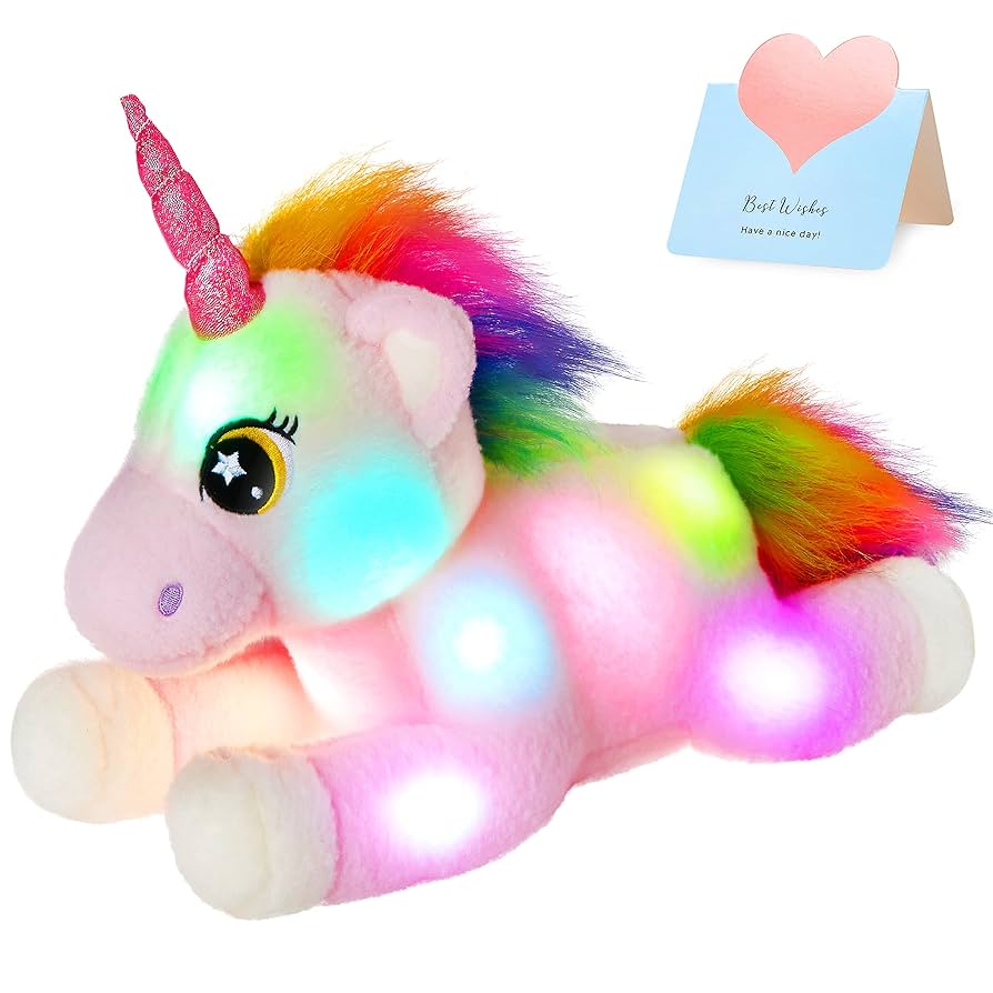 ビックサイズ　ユニコーンぬいぐるみ Amazon.co.jp: BSTAOFY ビッグライトアップ ピンク ユニコーン