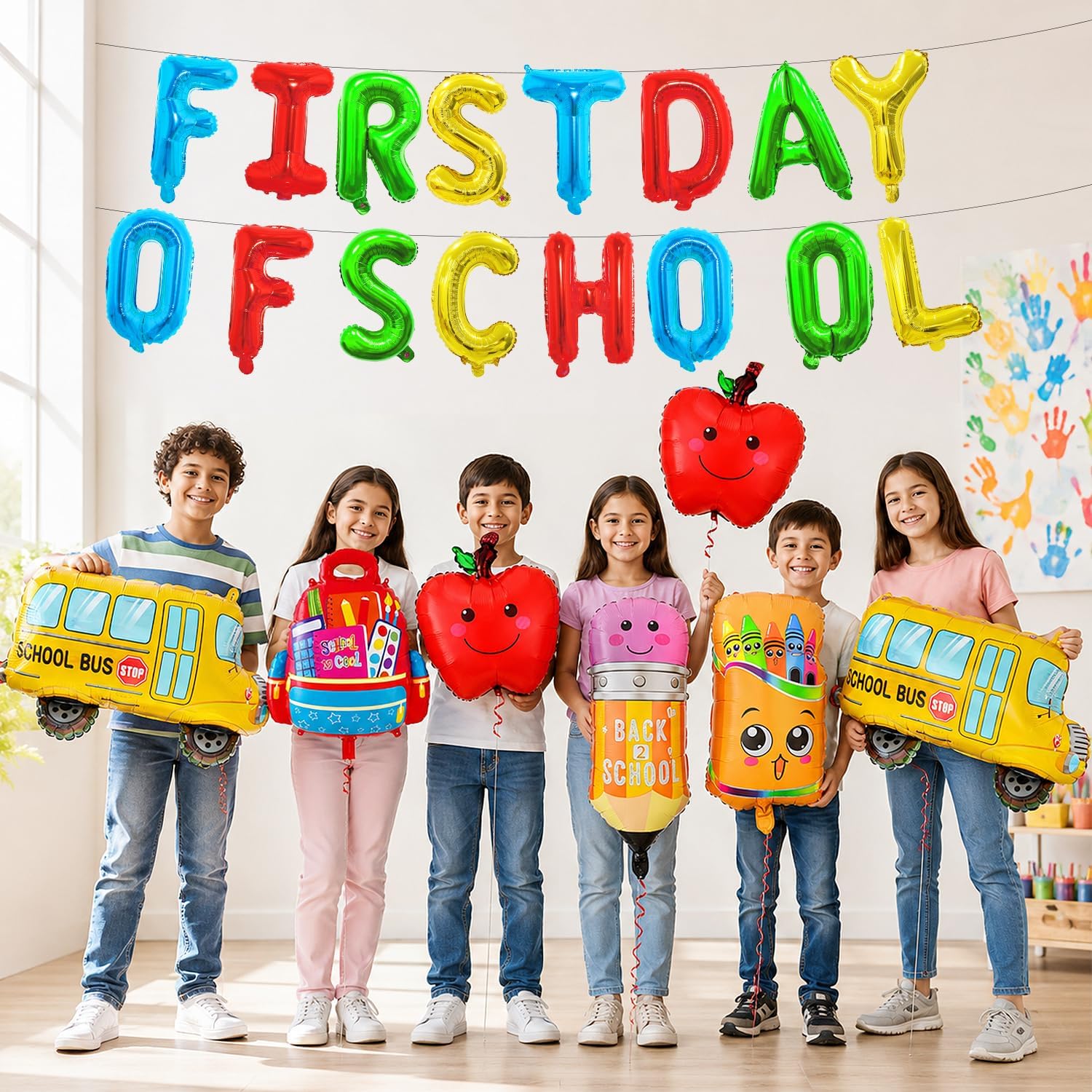 23Pcs First Day of School Decorations Balloons Pencil School Bus Balloons image 5