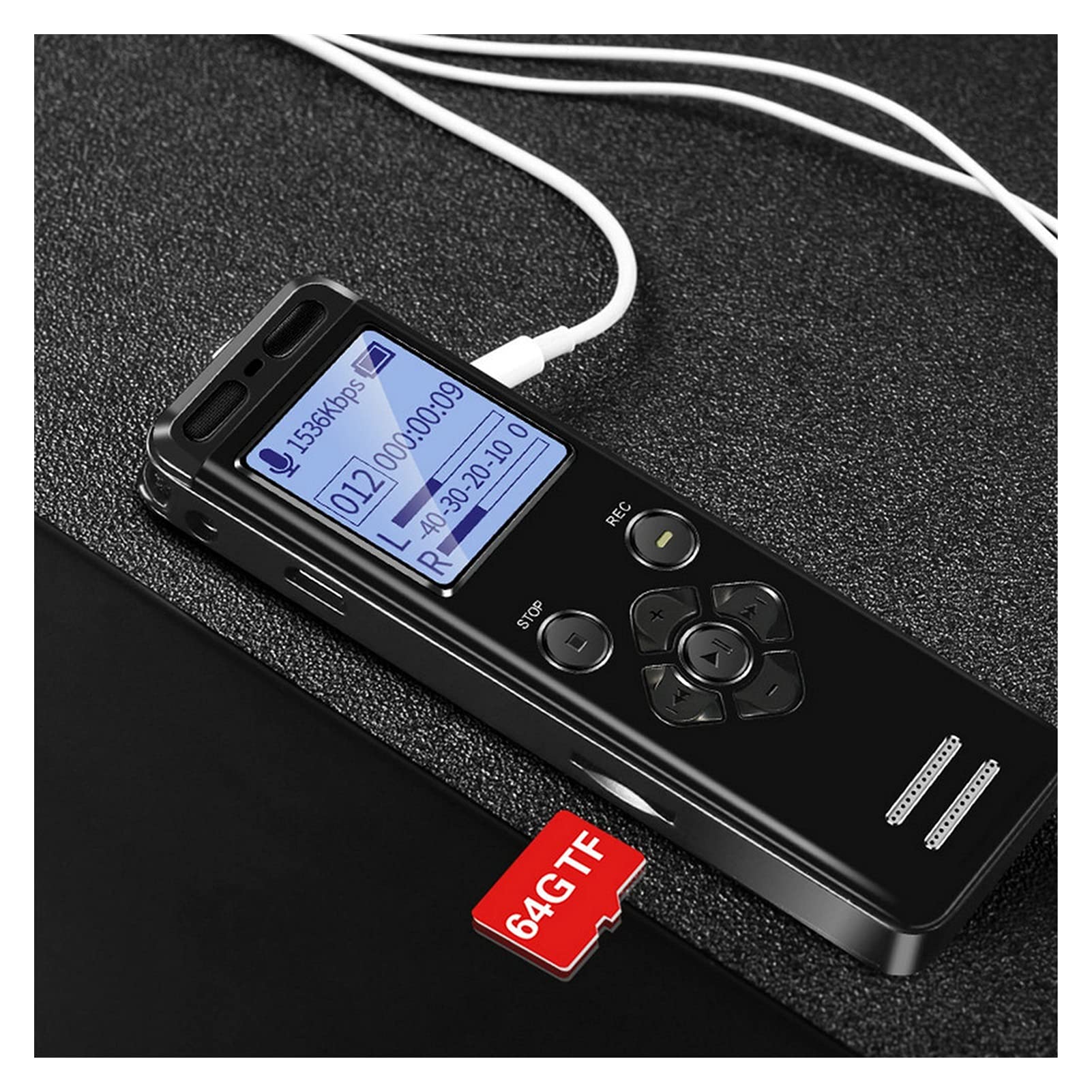Mikrofon Profesjonalny głos aktywowany Digital Voice Audio Recorder 1 6 GB 32G USB. Nagrywanie długopis non-stop 72HR PCM. Zewnętrzny mikrofon V36.Do konferencji wideo, nagrywania, klasy online, dom