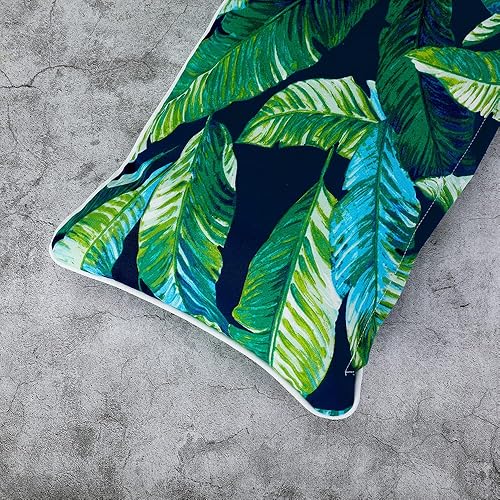 Miniatura 7 de Magpie Fabrics Juego de 2 fundas decorativas rectangulares para cojín lumbar de patio de 20 x 12 pulgadas, fundas decorativas decorativas para