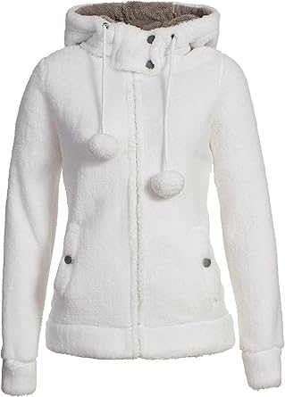 Urban Surface Veste Polaire Teddy Pour Femme Avec Oreilles Et Capuche Sweat A Capuche Avec Fermeture Eclair Amazon Fr Vetements Et Accessoires