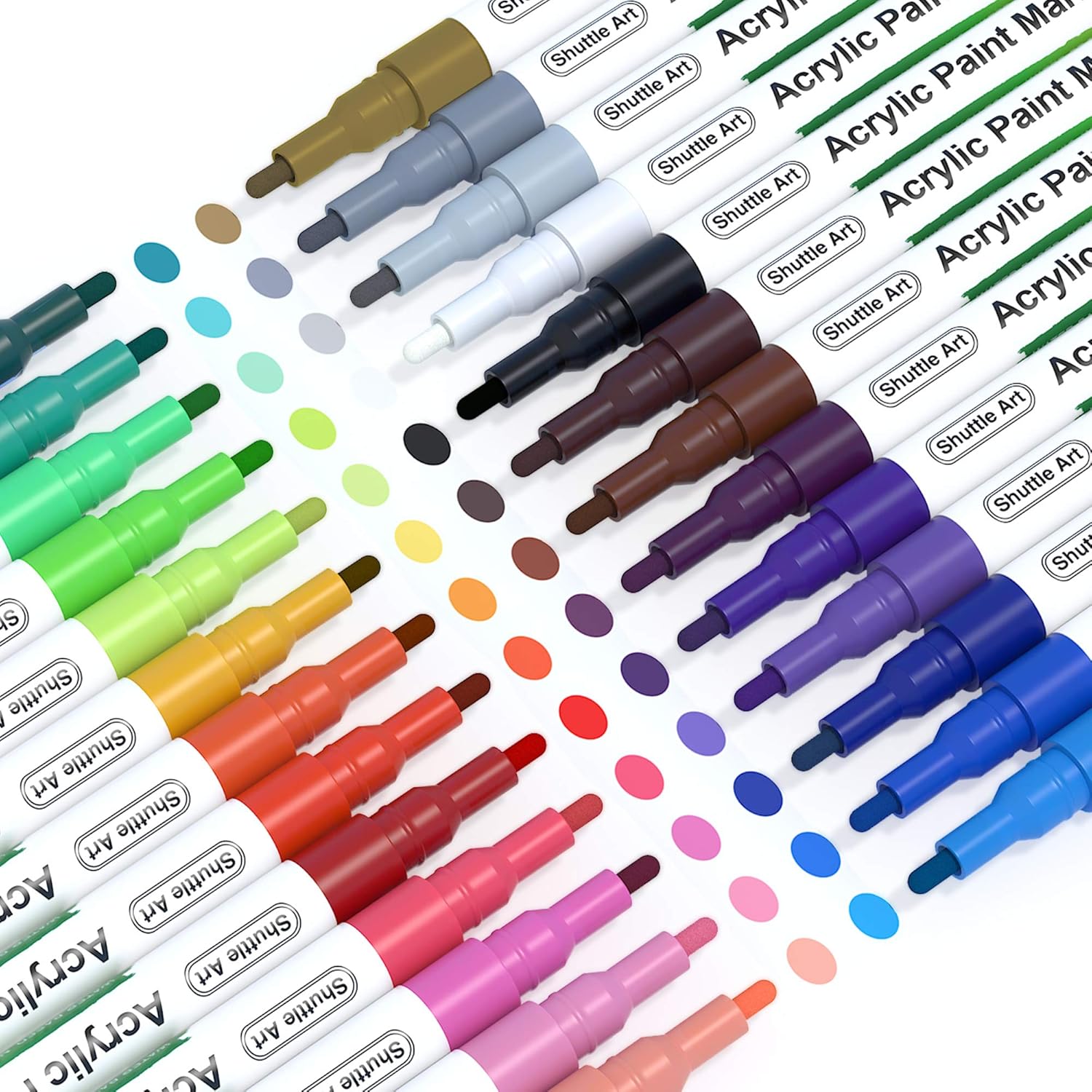 Paint Pens, Shuttle Art 26 Colors Acrylic Paint Markers