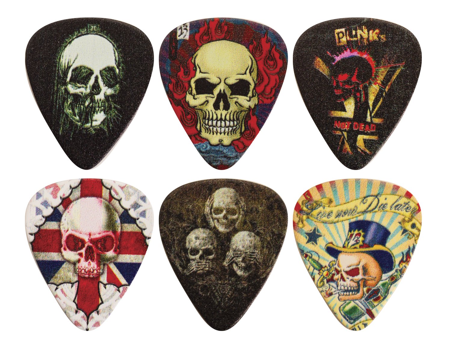 Henry Heller ap4h-b licenza ufficiale Alchemy Heavy plettri, confezione da 24 pezzi Set di design, 4