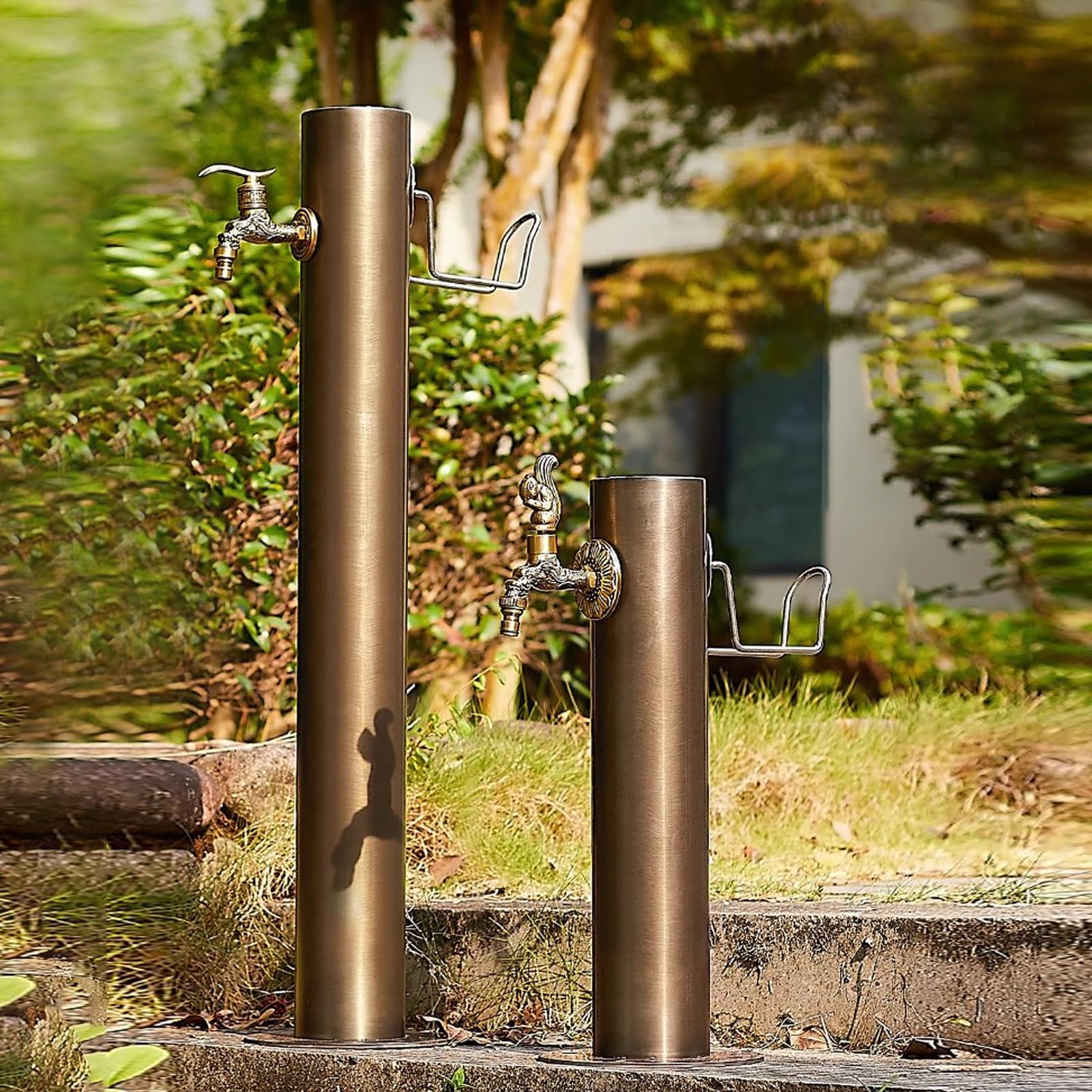 Columna de agua de jardín, grifo de hidrante montado en el suelo, grifo anticongelante para riego de patio y césped