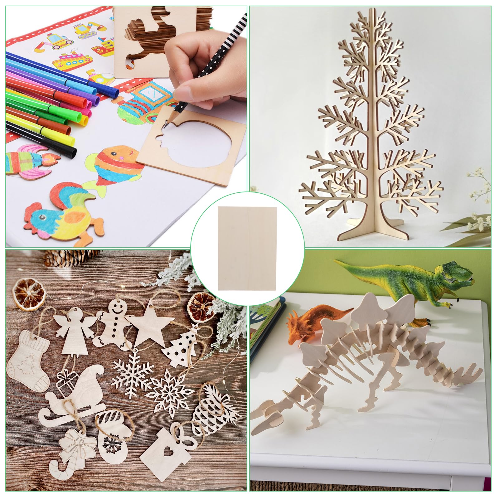 Philorn Balsaholz Platten 12 Stück - 300x200x2,5mm Lindenholz Für Basteln & Laser