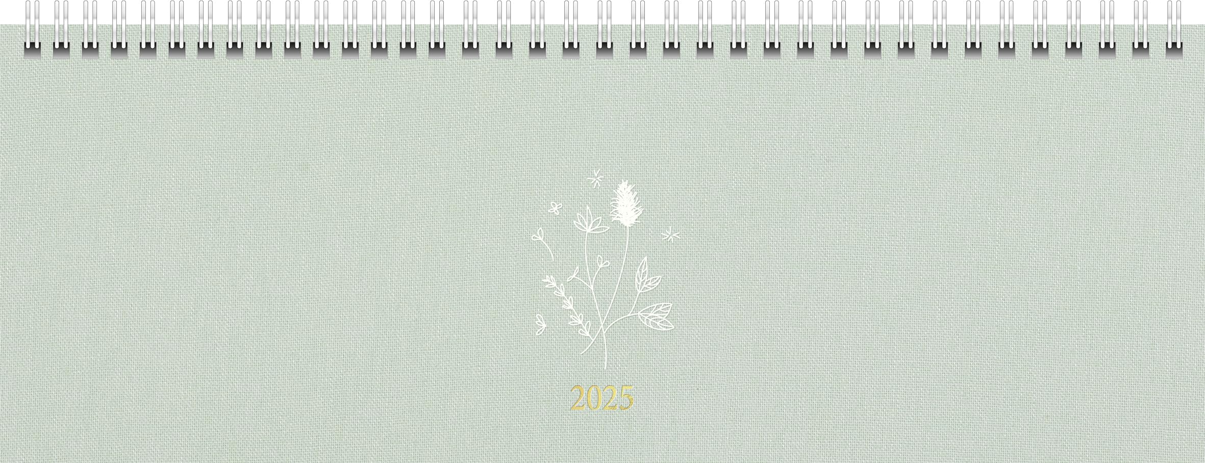 rido/idé Young Line 2025 Landscape Appointment Book Wild Flowers 297 x 105 mm Textile, Green, nicht bekannt