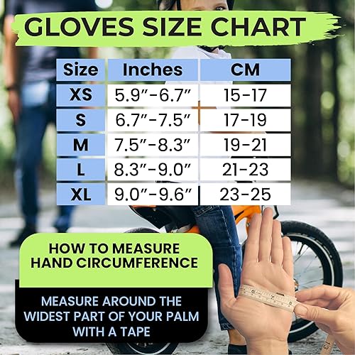 Miniatura 7 de Kiddimoto Guantes de bicicleta antideslizantes para niños y niñas, guantes de ciclismo sin dedos para niños de 2 a 8 años, guantes de ciclismo sin