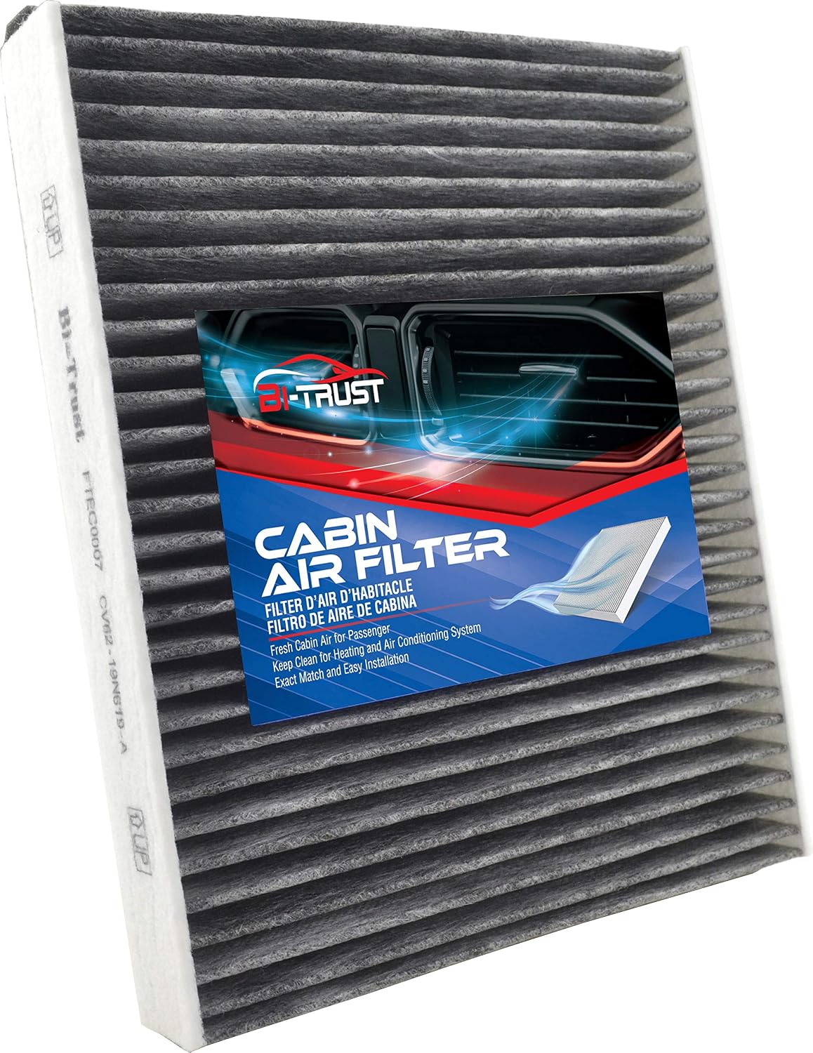 Engine and Cabin Air Filter Kit for Ford Escape, Focus, Transit Connect, Filtro de aire del motor y la cabina Compatible with Lincoln MKC - Easy Install & Better Performance BI-TRUST TZFTE003