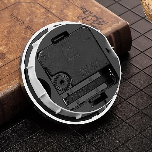 Miniatura 2 de Hicarer Reloj de cuarzo de 3-12 pulgadas (3.543 in) ajusteinserto con número arábigo (plata)