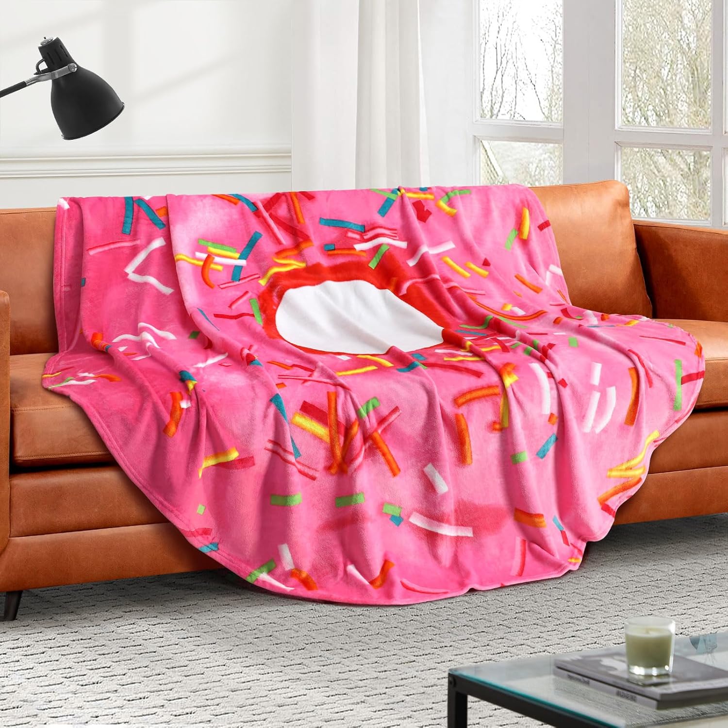 Cute Throw Blanket Soft Blanket Flannel AllSeason Couch