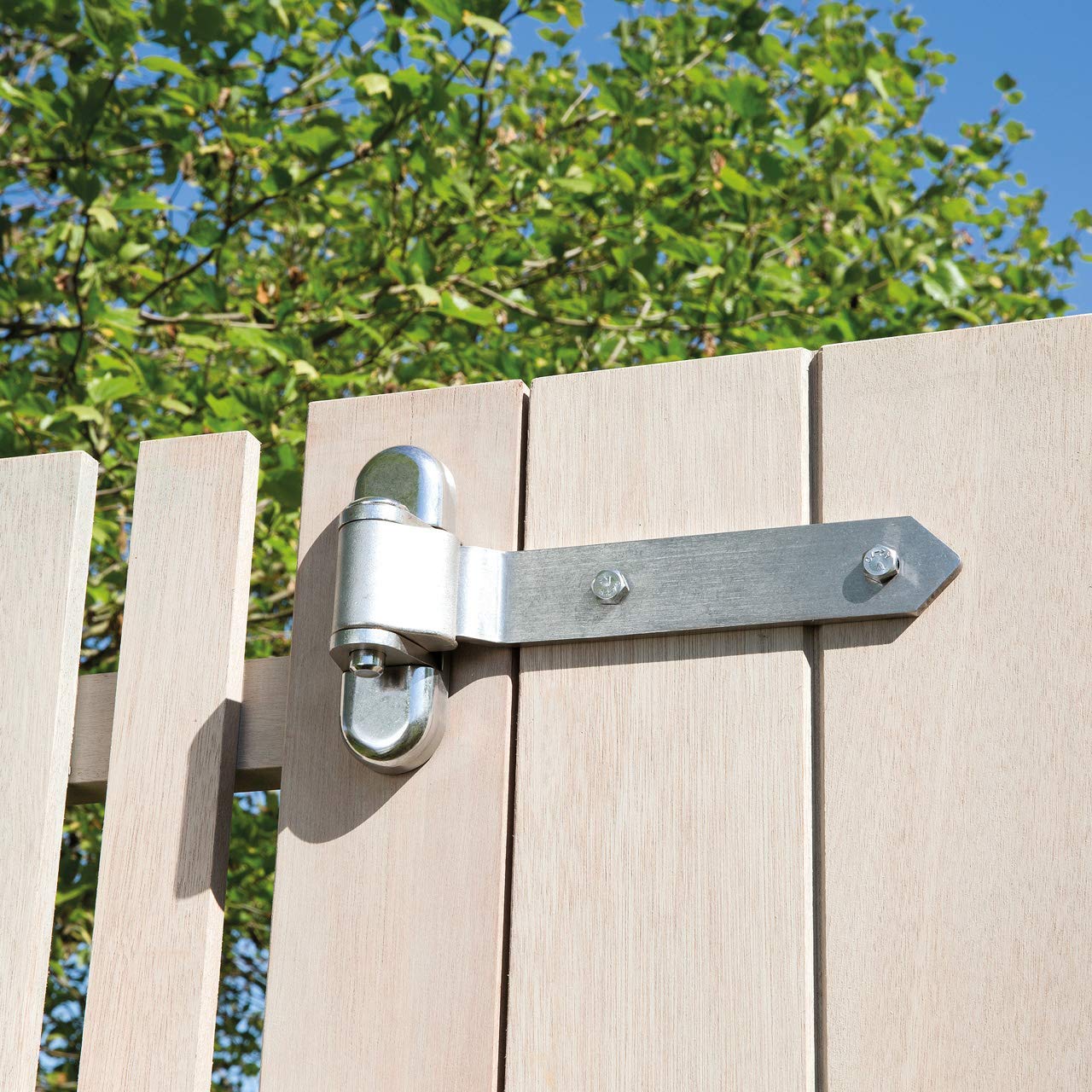 LOCINOX 3-fach verstellbares Torband /1 Paar/180° Edelstahl 3DW, Torangel, Torscharnier, Torbefestigung, Torhalterung (Länge 350 mm)