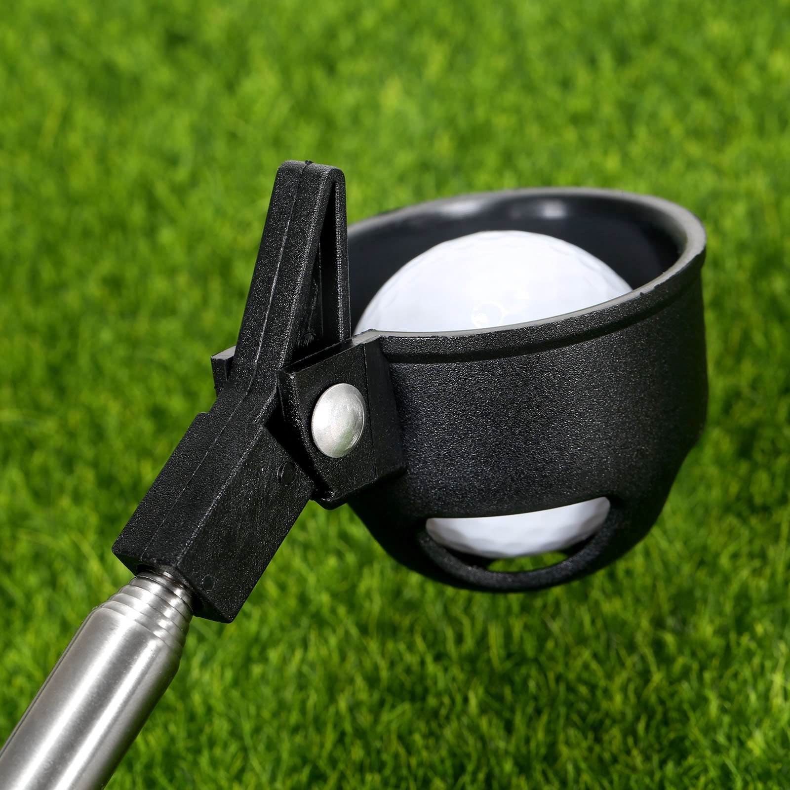 MUXSAM Palla da golf Retriever retrattile in acciaio Saver telescopico Golf Ball Pickup Scoop Pick Up