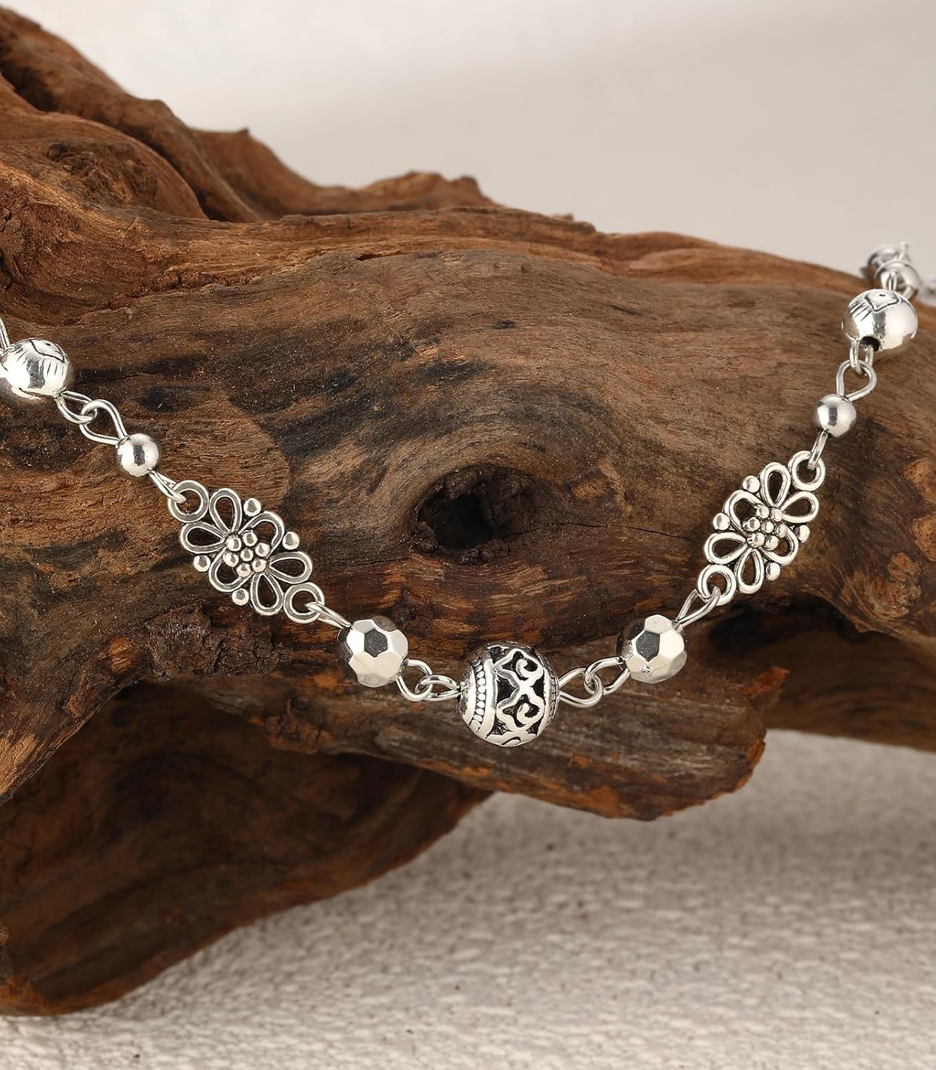 Long Beaded Silver Necklaces for Women Layered Long Statement Necklace with Stone Pearl Beads Double Sweater Chain Costume Jewelry for Women - Image 6