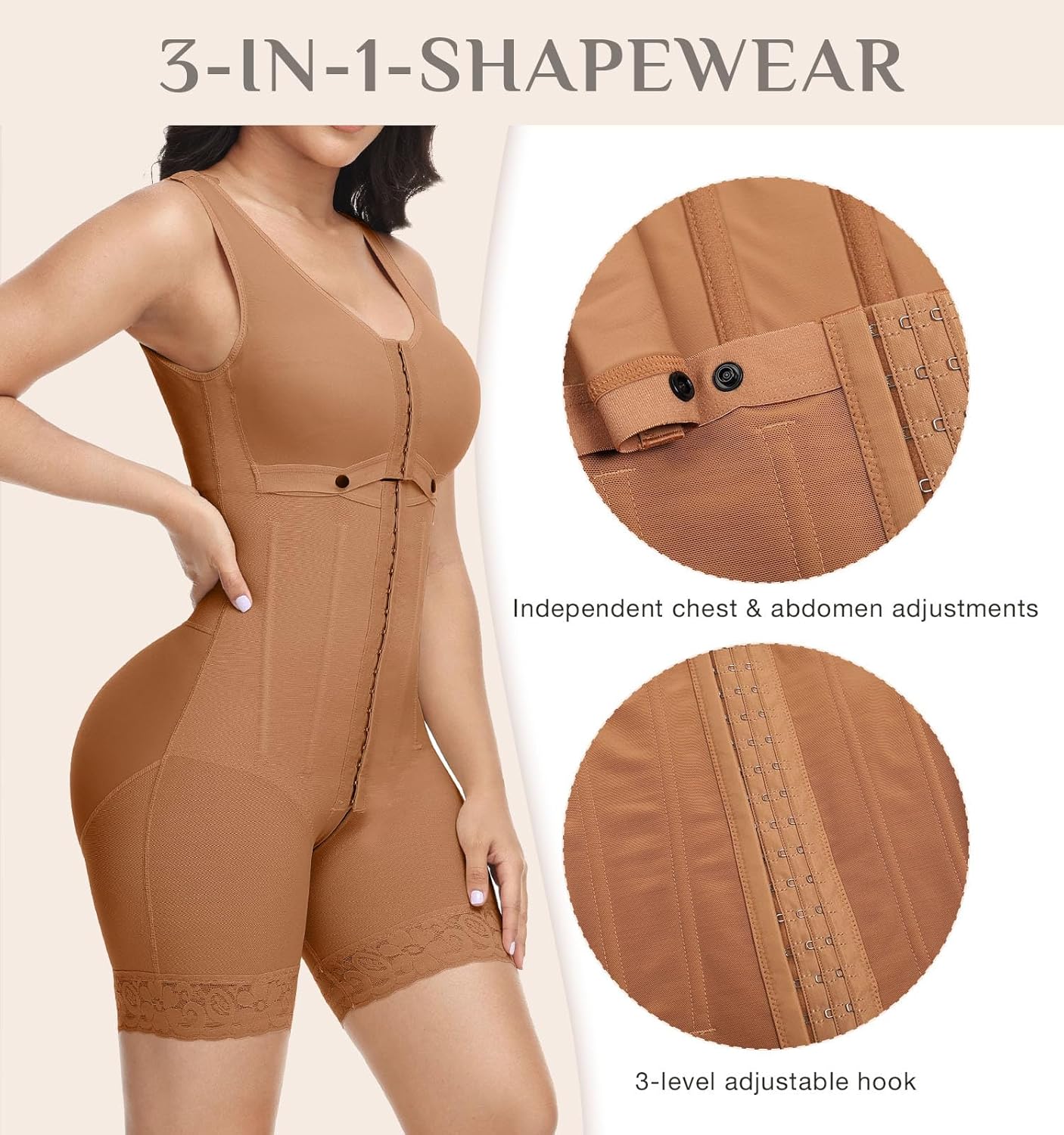 M MYODRESS Fajas Colombianas Moldeadoras Shapewear Tummy Control Post Surgery Compression Garment Postpartum Full Body Shaper - Image 2