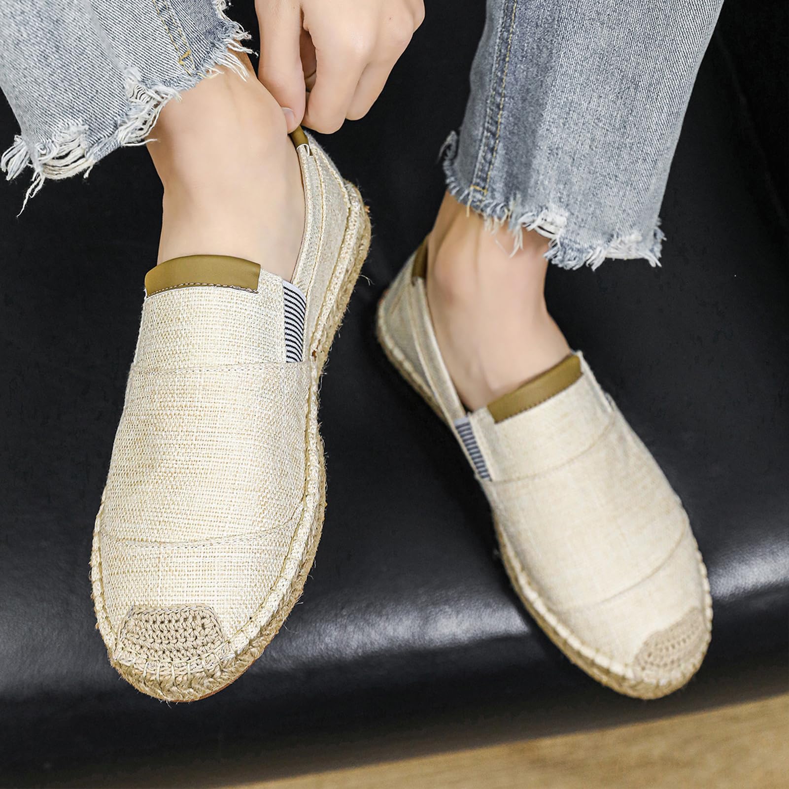 Alexis Leroy Espadrilles classico espadrilles da uomo pantofole piatte