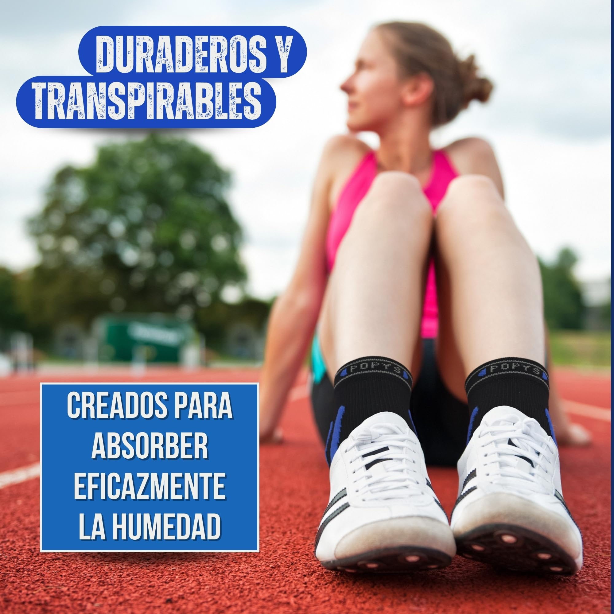 3 Pares de Calcetines Deporte Hombre y Mujer de Algodón COOLMAX | Calcetines Ciclismo Hombres con Acolchado Mejorado para Cualquier Actividad