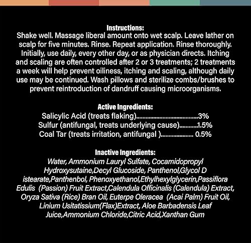 Miniatura 4 de Clark's Champú para caspa de espectro completo con alquitrán de hulla, ácido salicílico y azufre, 8 onzas líquidas