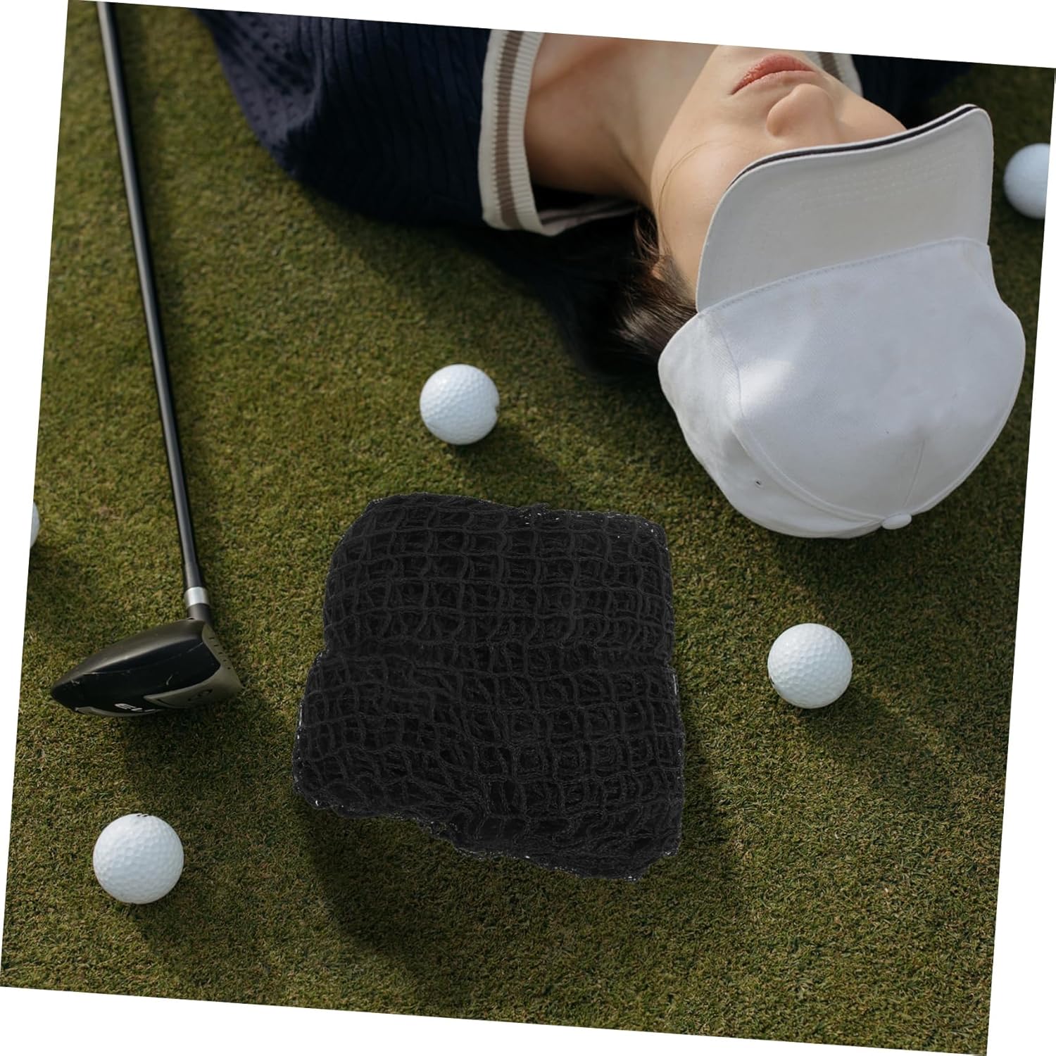 Toyvian Golf Practice Net: Heavy Duty Golf Practice Netting for Training Portable Hitting Net Training Aid for Backyard Driving Chipping Swing Black