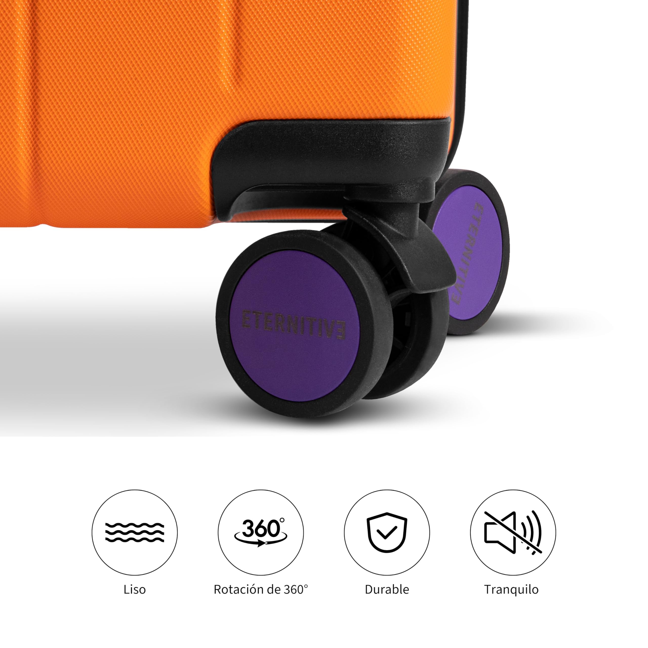 ETERNITIVE - Maleta I Maleta Rígida de ABS I Maleta Viaje con Cerradura TSA I Maleta Viaje con Ruedas 360°