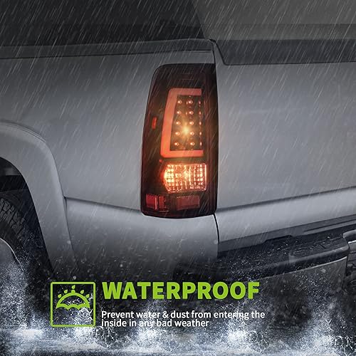 Miniatura 4 de AUTOSAVER88 Conjunto de luz trasera LED compatible con Chevy Silverado 15001500HD25002500HD, Silverado 3500 2004-2006, Silverado 3500 2004-2006,