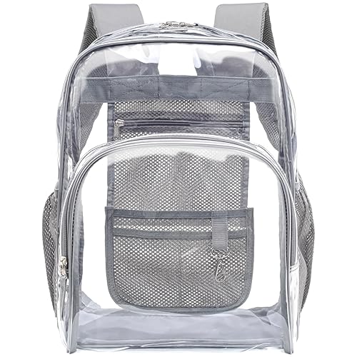 F-color Clear Backpack Heavy Duty - Large Clear Backpacks for