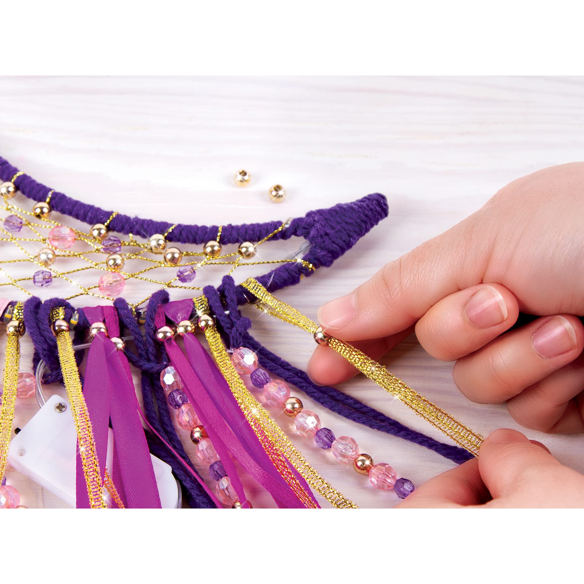 Make It Real Skylight Moon Dream Catcher with Fairy Lights