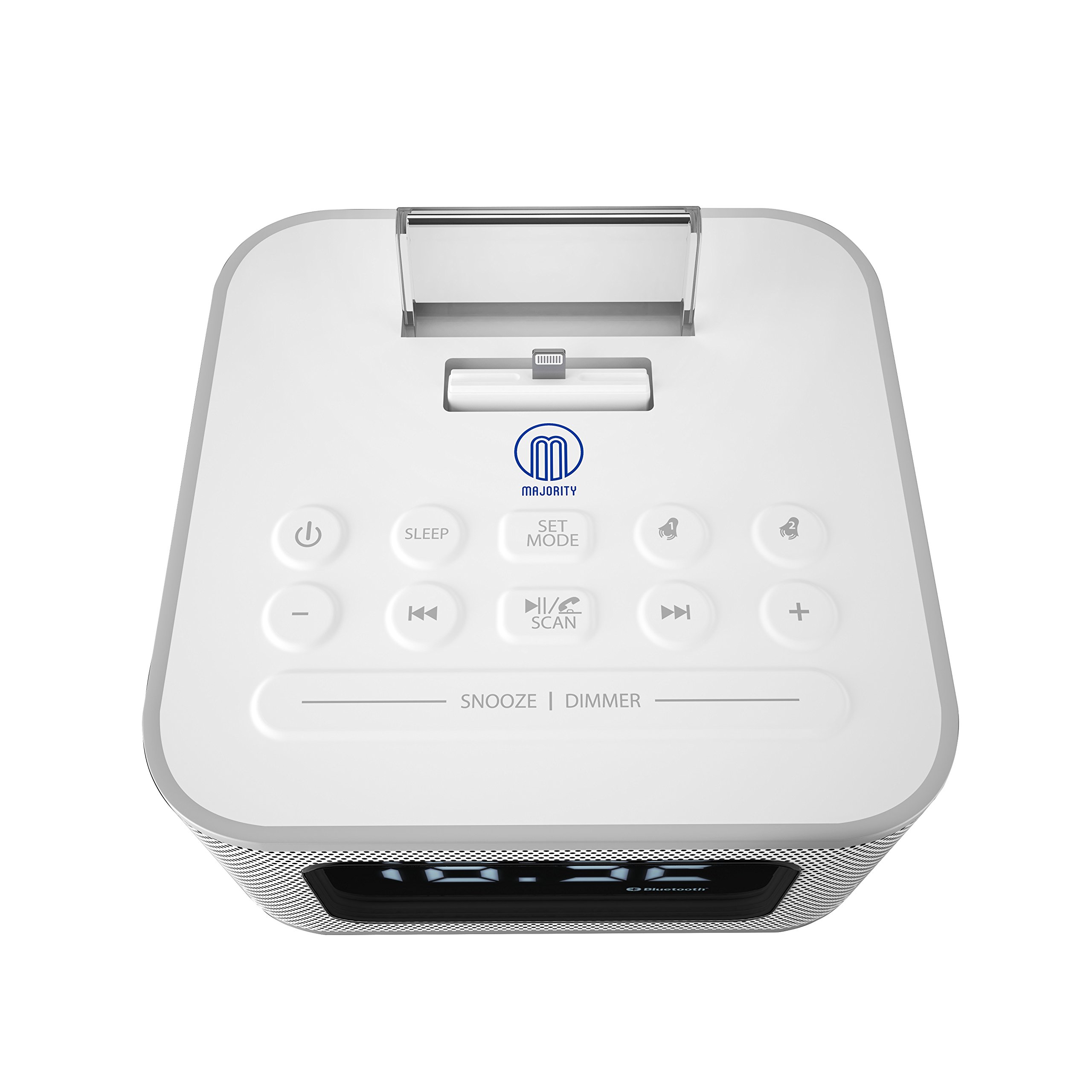 Buy MAJORITY Neptune Speaker 20W Docking Station Bluetooth Alarm Clock FM Radio Lightning Dock