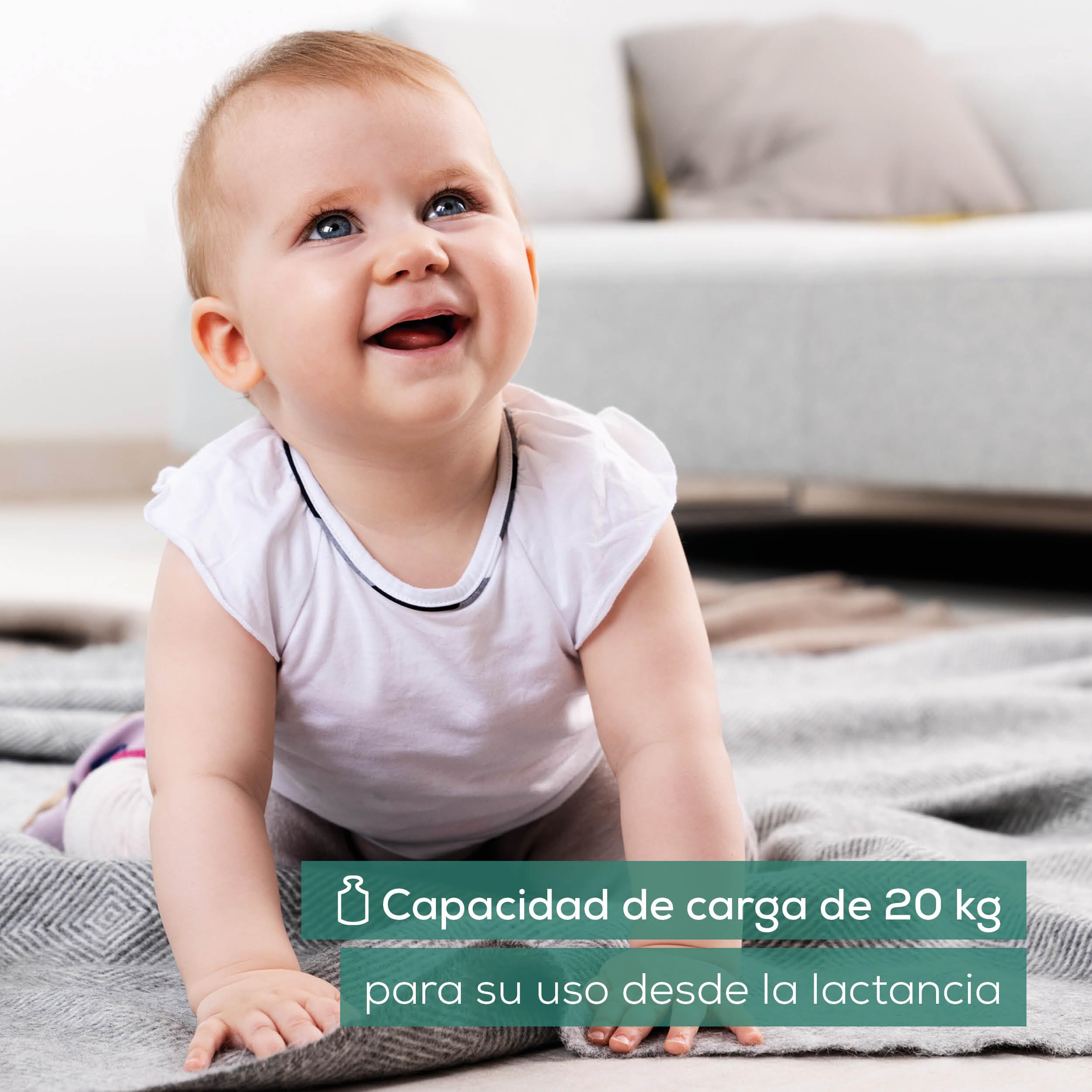 Beurer BY 80 Báscula para bebés, 20 kg, 5 g, función tara y retención