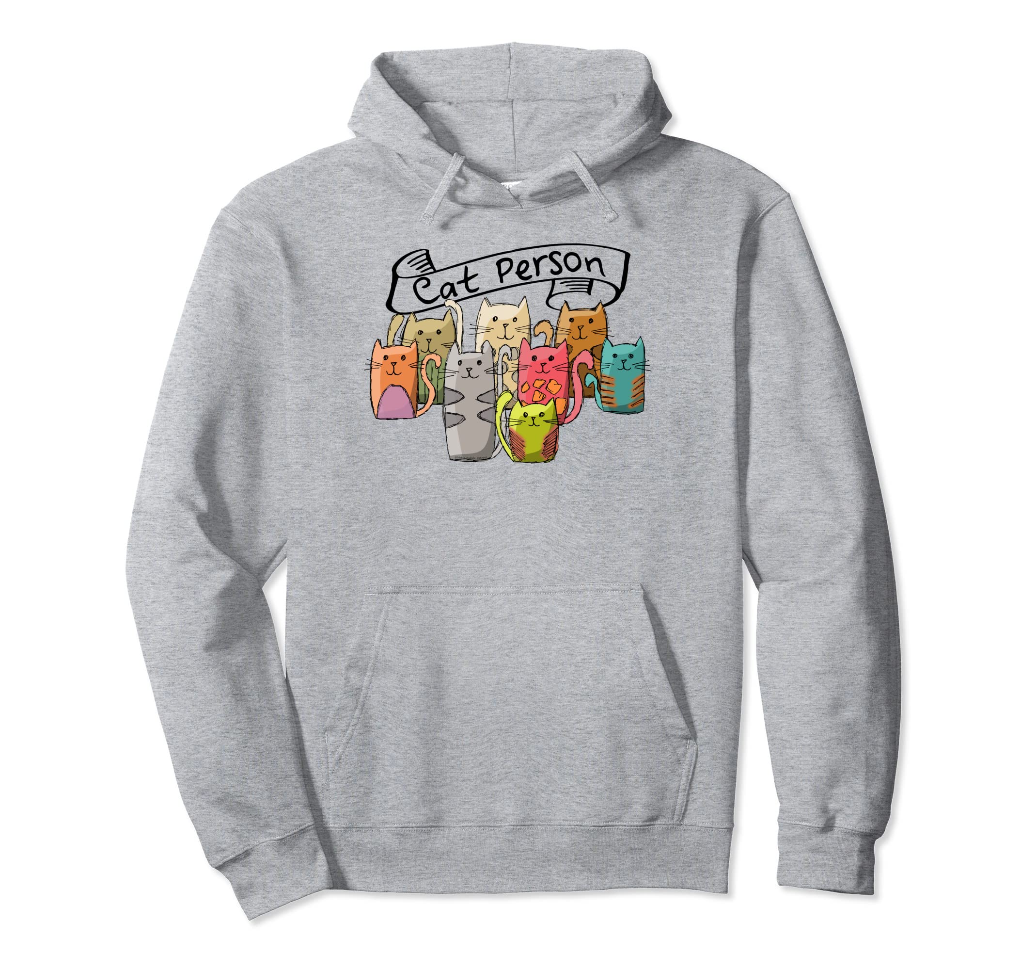 Funny Cat Person Design-Group of Cats-Cat Lover Pullover Hoodie