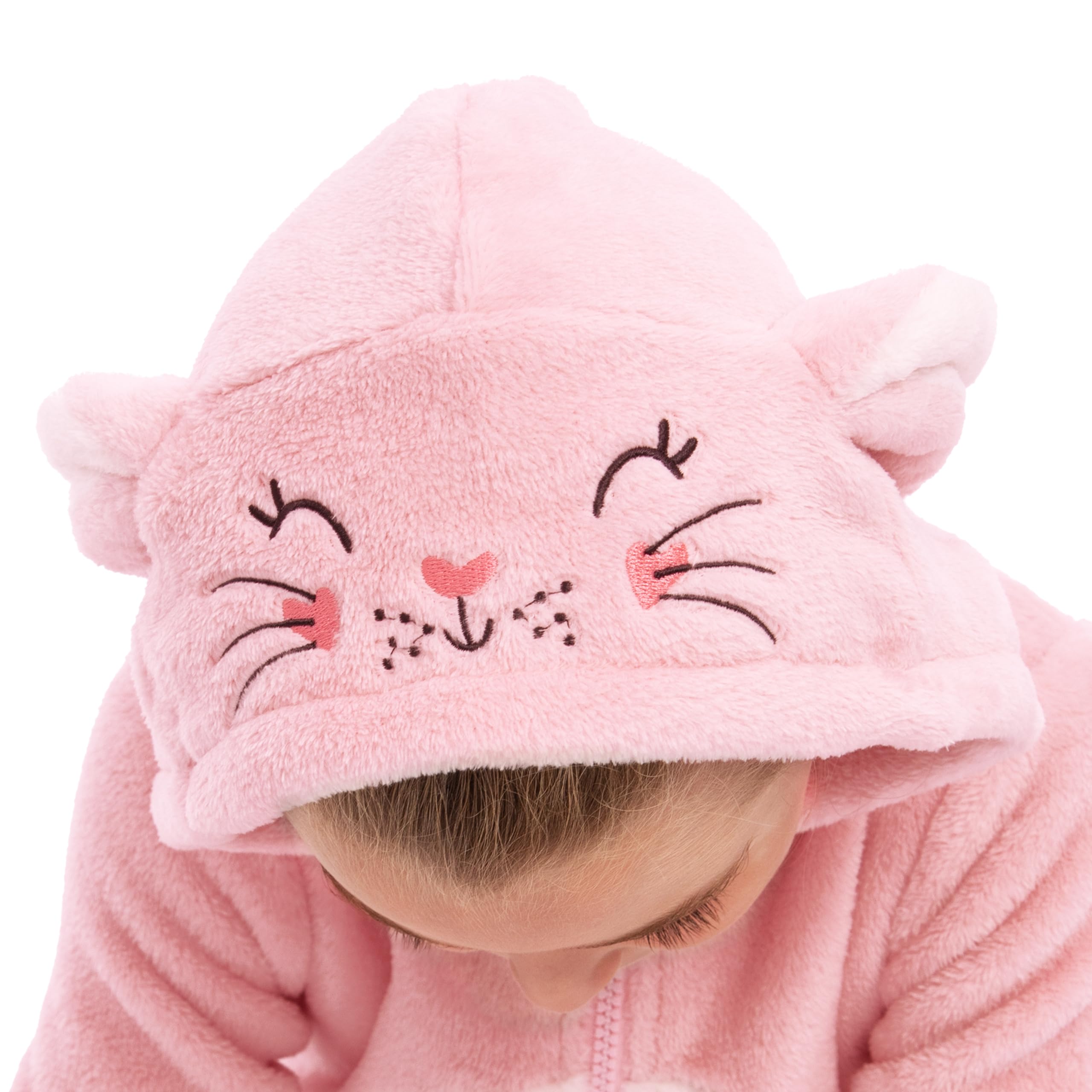 Harry Bear Combinaison Pyjama Enfant A Capuche Ours Lapin Ou Dinosaure en Polaire Douce avec Fermeture Eclair Pyjama Tout
