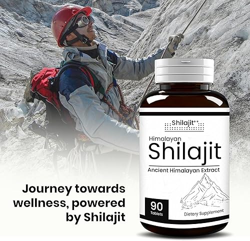 Miniatura 7 de Pure Himalayan Shilajit Tablets 90 unidades 10000mg-20% ácido fúlvico  Cápsulas de suplemento Shilajit de máxima potencia  Alto en minerales traza