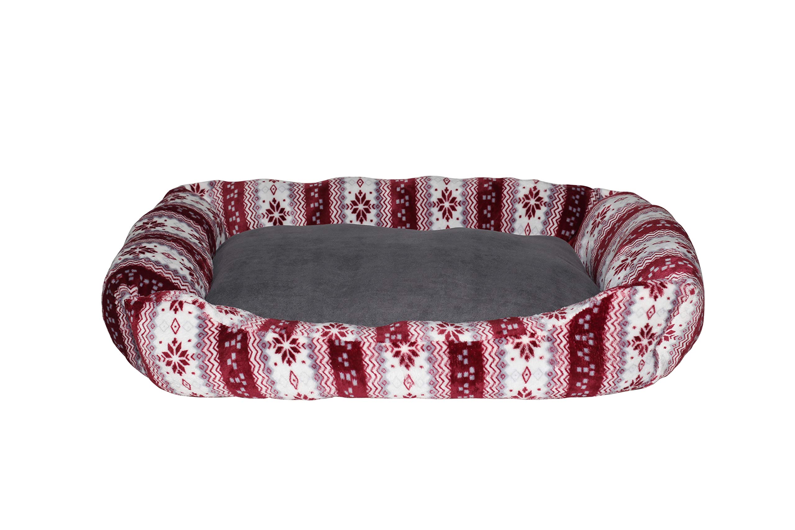 Italian Bed Linen Package N.2 Kits Snow Dreams and CAPRICCI Pets, red, 84 x 66 x h19cm