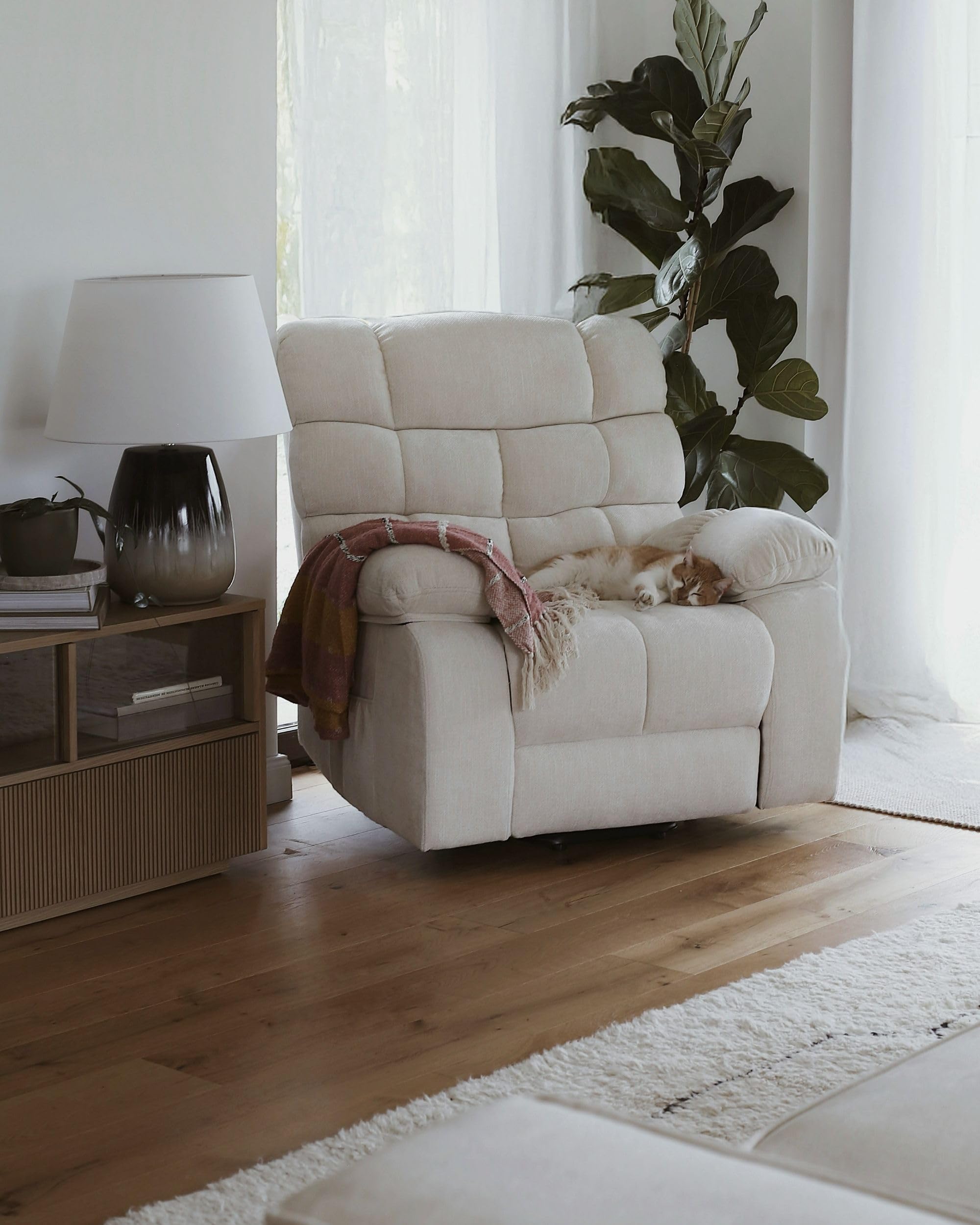 Lampada da tavolo in ceramica grigia e beige con paralume bianco 63 cm