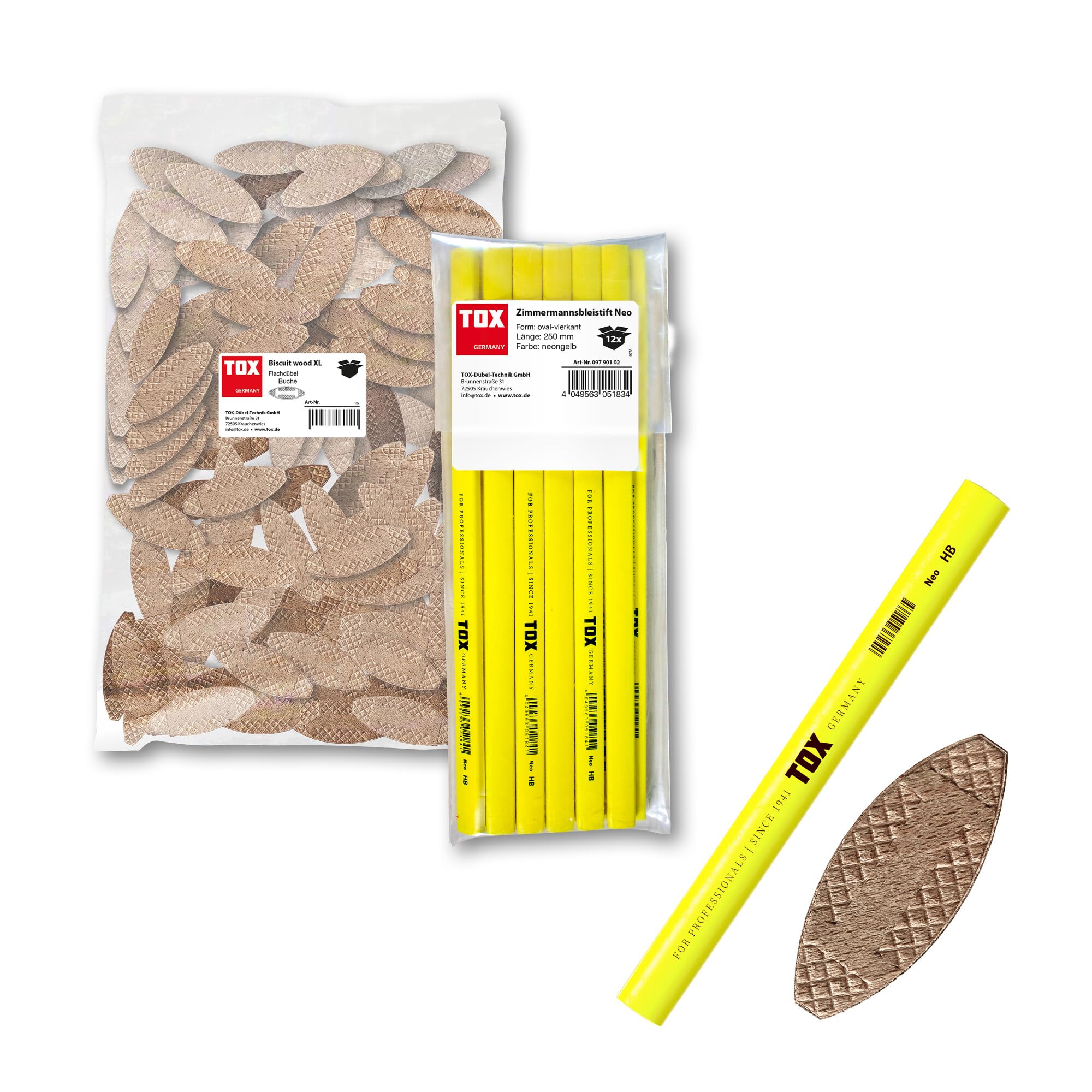 Biscuits bois P10 en lot de 250 pièces pour des connexions de meubles stables