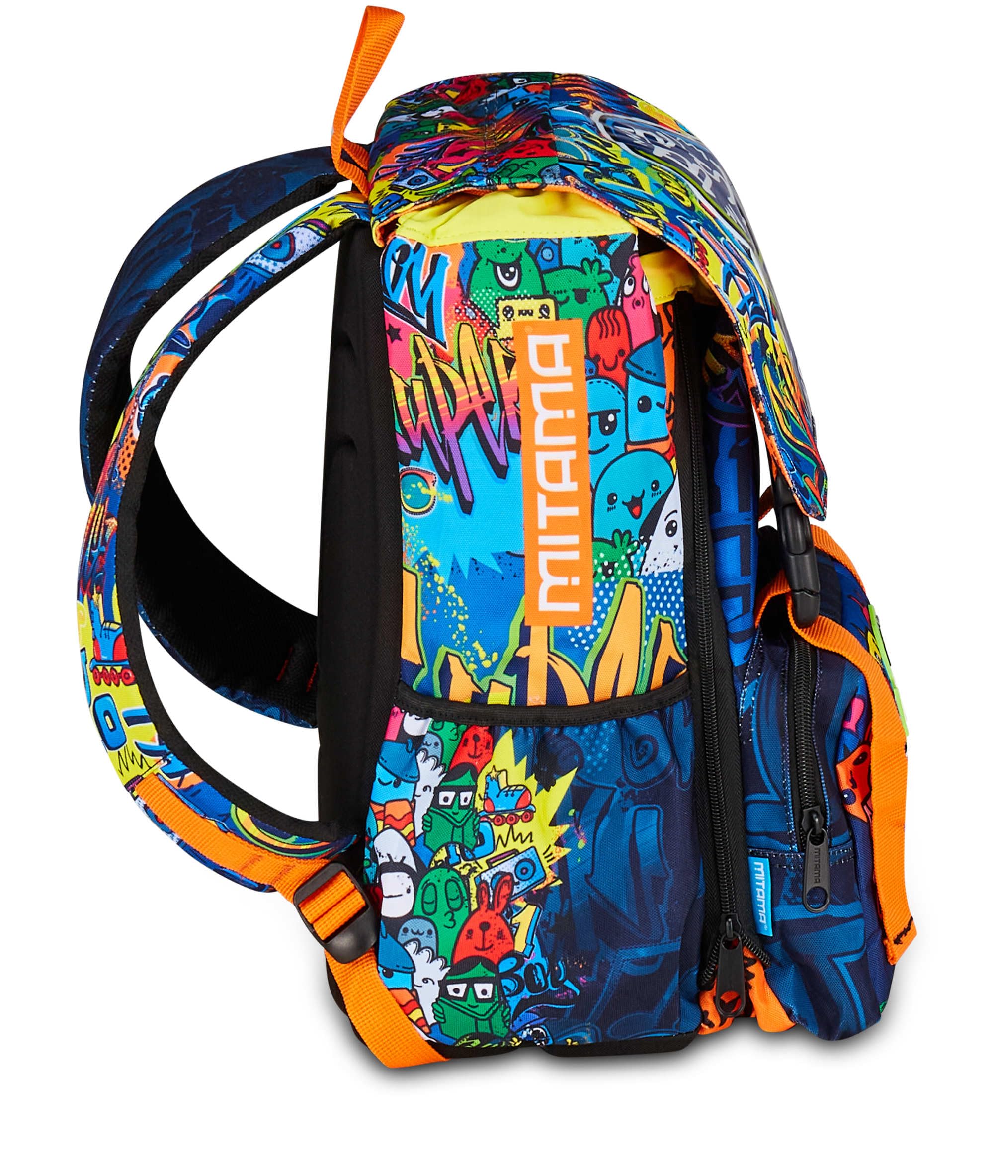 Zaino scuola Triplo Scomparto Mitama SKATE DREAM, bambino, estensibile, scuola elementare e media