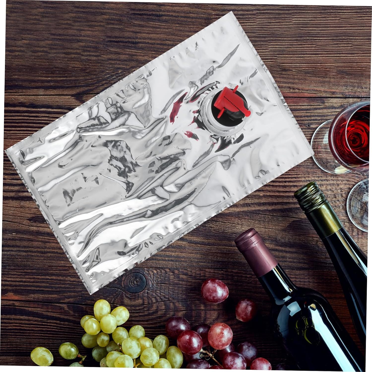 Zerodeko 10Pcs Reusable Wine Pouches with Spout Versatile Beverage Storage Bags for Wine Juice More Leakproof Design for Easy Filling Dispensing for Bars and Home Use