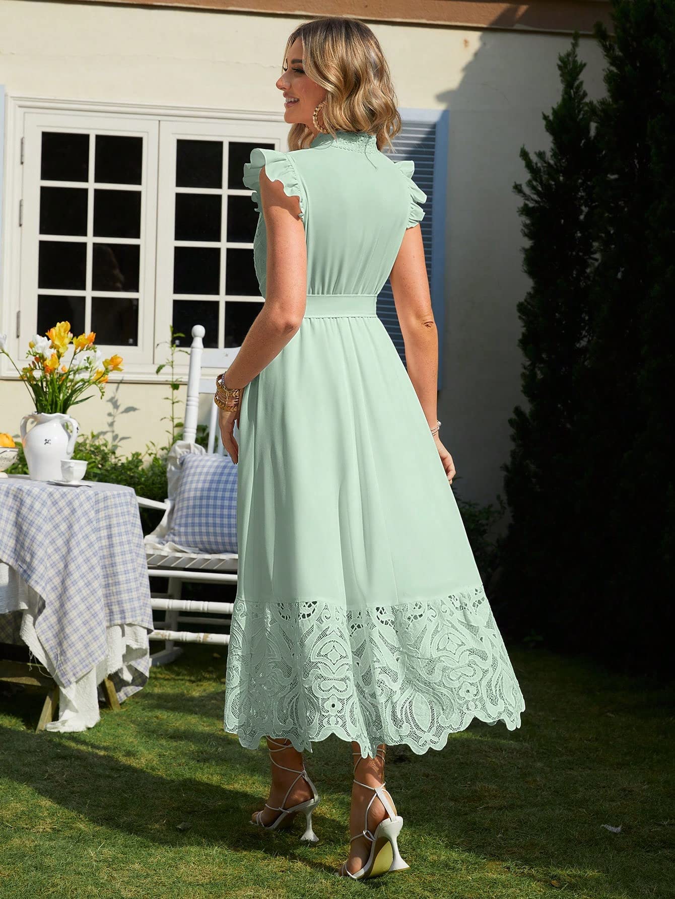 chinese dress ladies Amazon.com: Neeno Women's Dresses Contrast Lace Ruffle Hem Belted Dress  Dress for Women(Mint Green,Large) : Clothing, Shoes & Jewelry