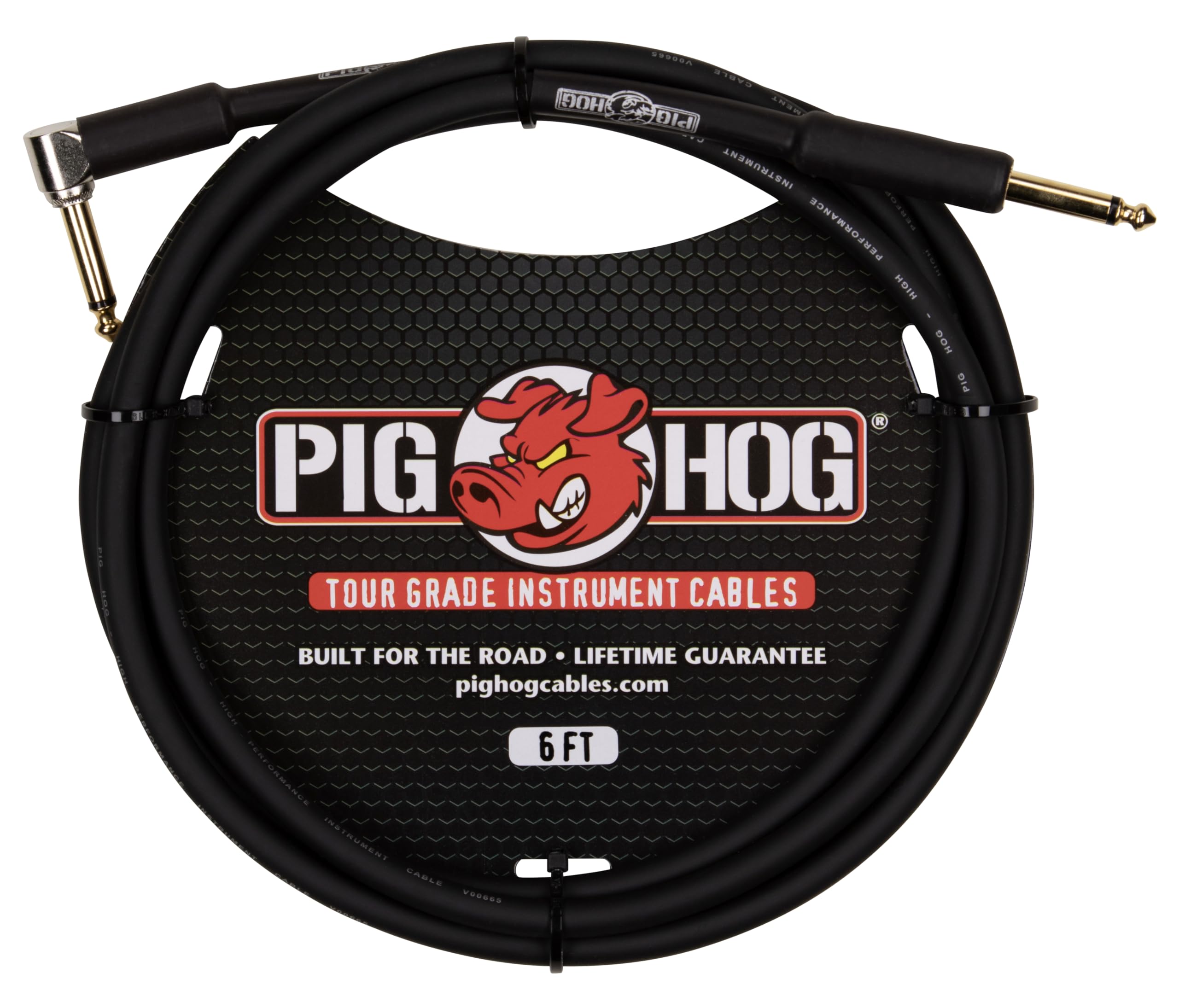 PH6R Instrument Cable Right Angle, 6 Feet
